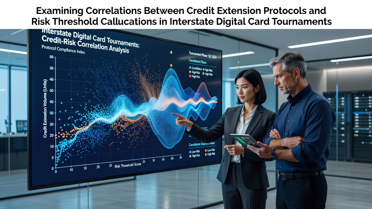 Chart displaying credit extension protocols alongside risk metrics in interstate digital card events