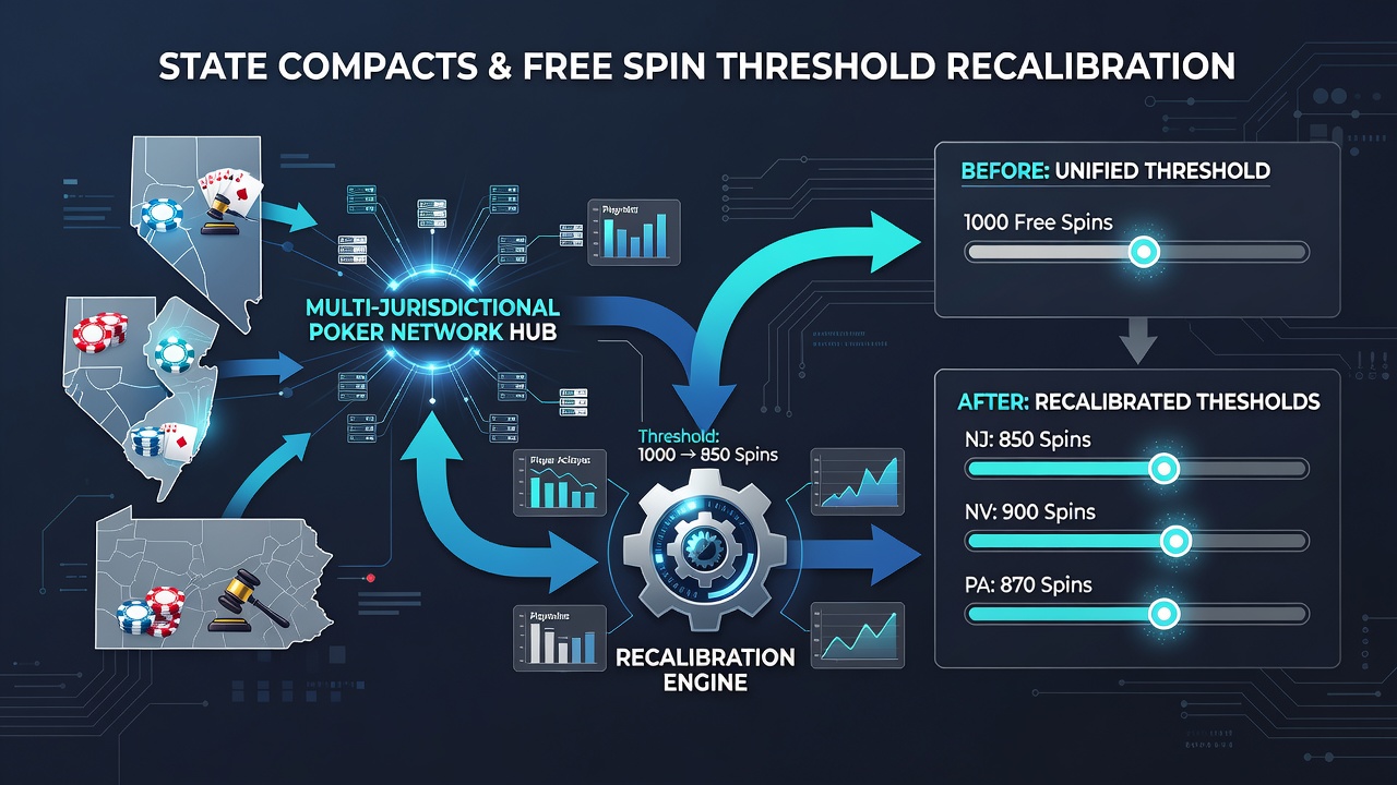 Poker network operators reviewing updated redemption thresholds under state compacts