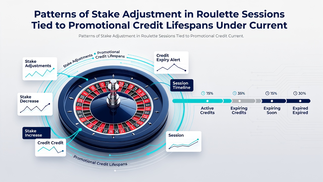 Data charts showing stake adjustments over promotional credit timelines in roulette