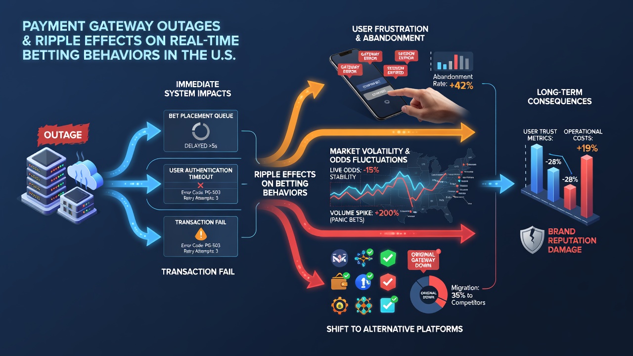 Bettors monitoring live odds on mobile devices amid payment processing delays